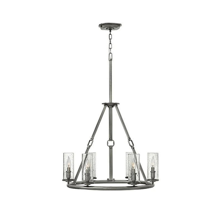 Dakota 6Lt/8Lt Chandelier in Silver Sand