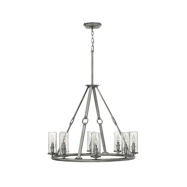 Dakota 6Lt/8Lt Chandelier in Silver Sand