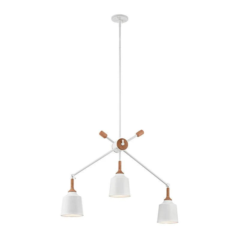 Danika 3Lt Linear Chandelier in White