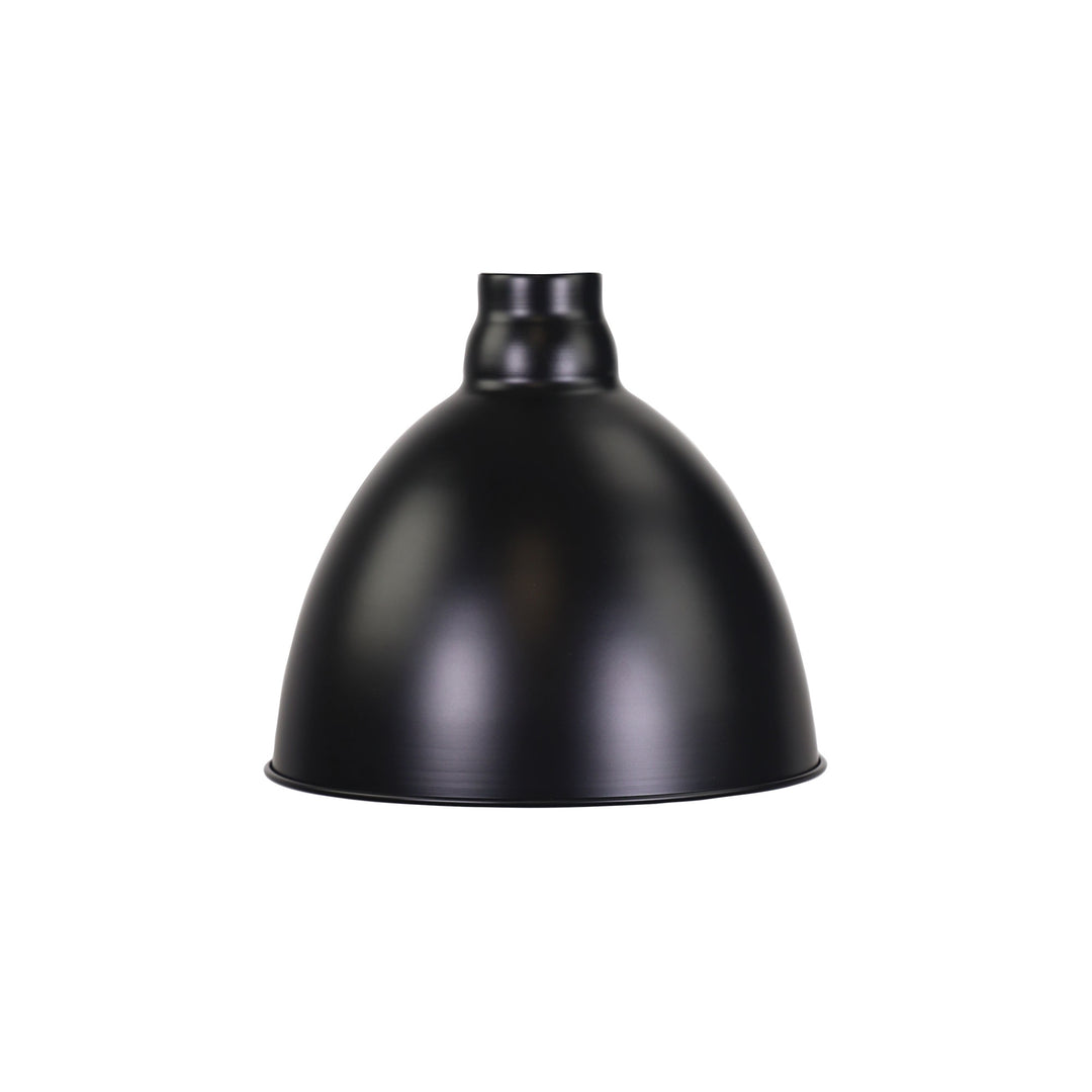 Dawson.25 Barn Style Metal Shade – 25cm Black & White