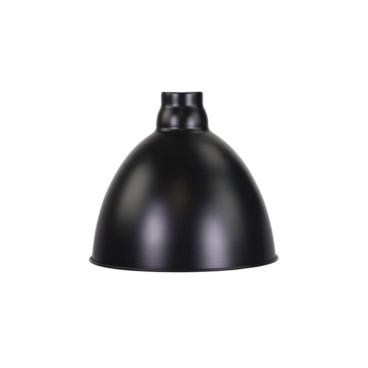 Dawson.25 Barn Style Metal Shade – 25cm Black & White