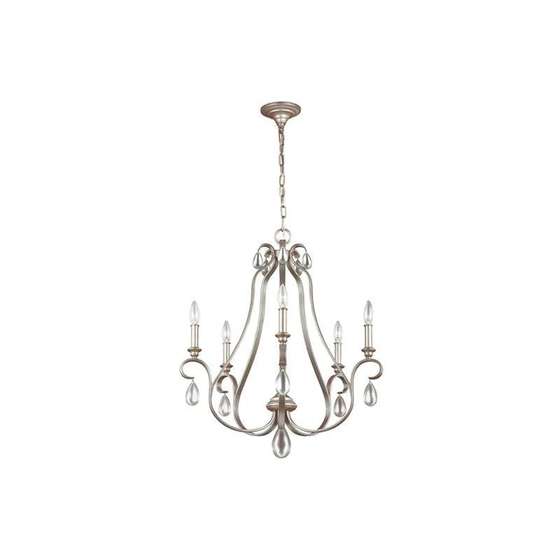 DeWitt 3Lt/5Lt/9Lt Chandelier E14 in Sunrise Silver