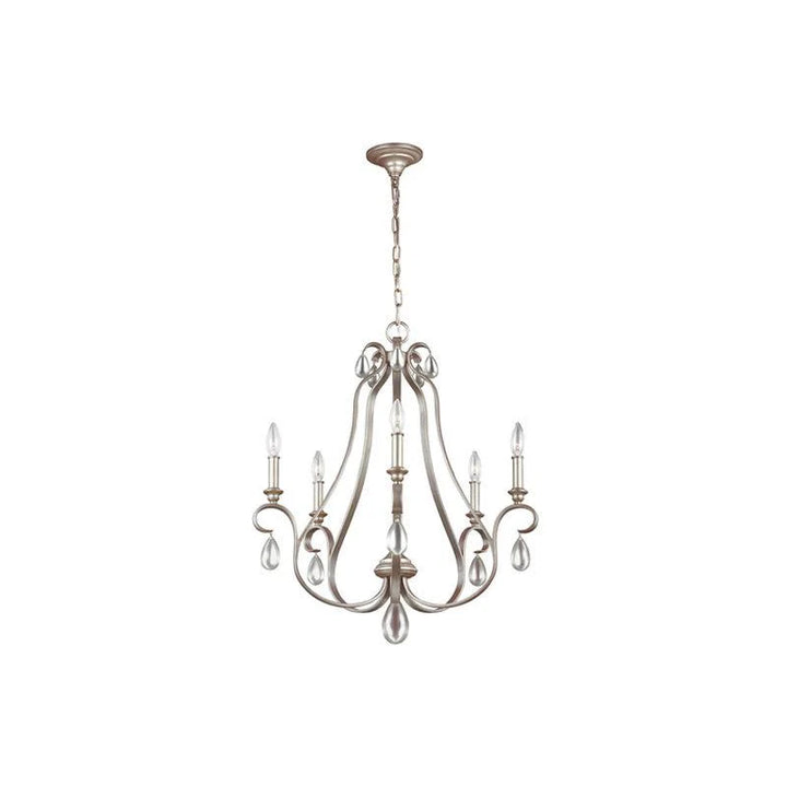 DeWitt 3Lt/5Lt/9Lt Chandelier E14 in Sunrise Silver