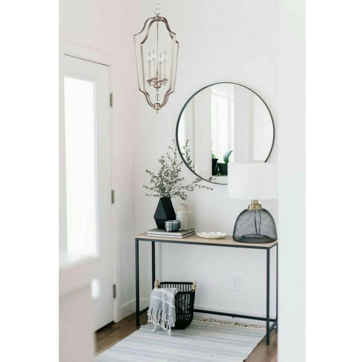 DeWitt 4lt Foyer Chandelier E14 in Sunrise Silver