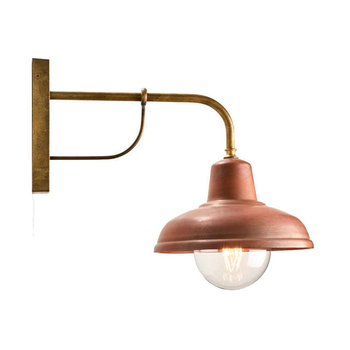 Deksel Indoor Wall Light in Matt Aged Copper