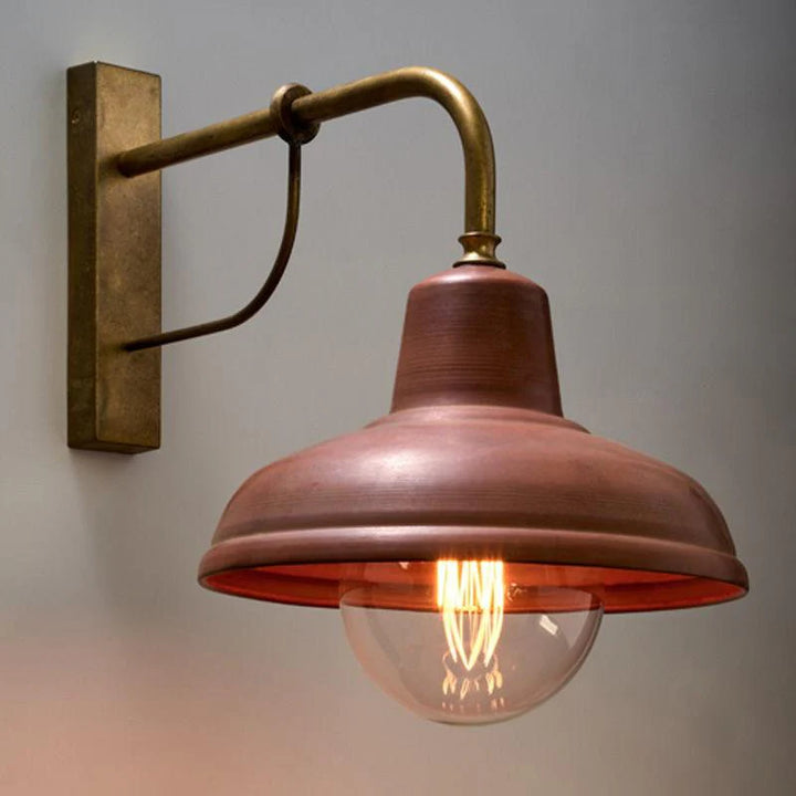 Deksel Indoor Wall Light in Matt Aged Copper