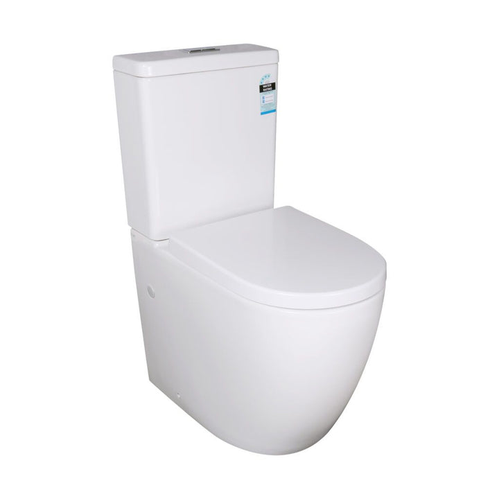 Denali Rimless Wall Faced Toilet Suite Extra Height