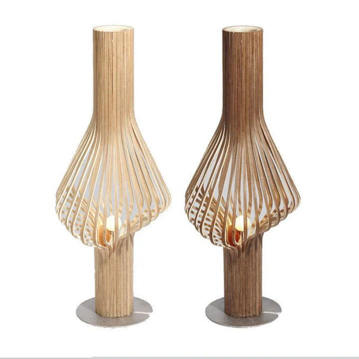 Diva Floor Lamp G9 Halogen in Oak or Walnut