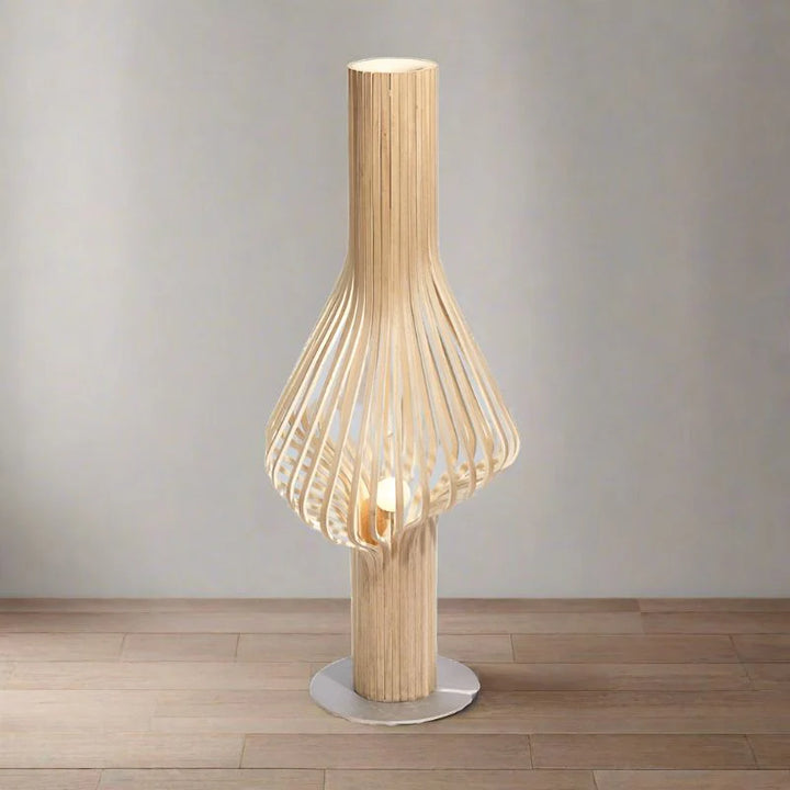Diva Floor Lamp G9 Halogen in Oak or Walnut