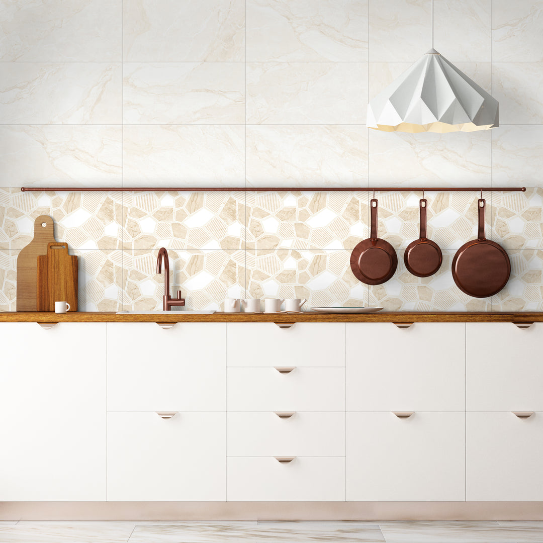 Dorex Ivory Gloss Tile 300x600