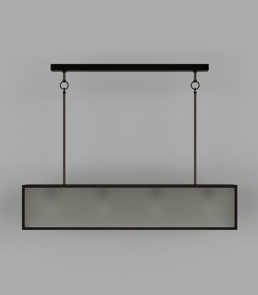 Dover Long 4Lt Lantern - Old Bronze with Frosted Glass