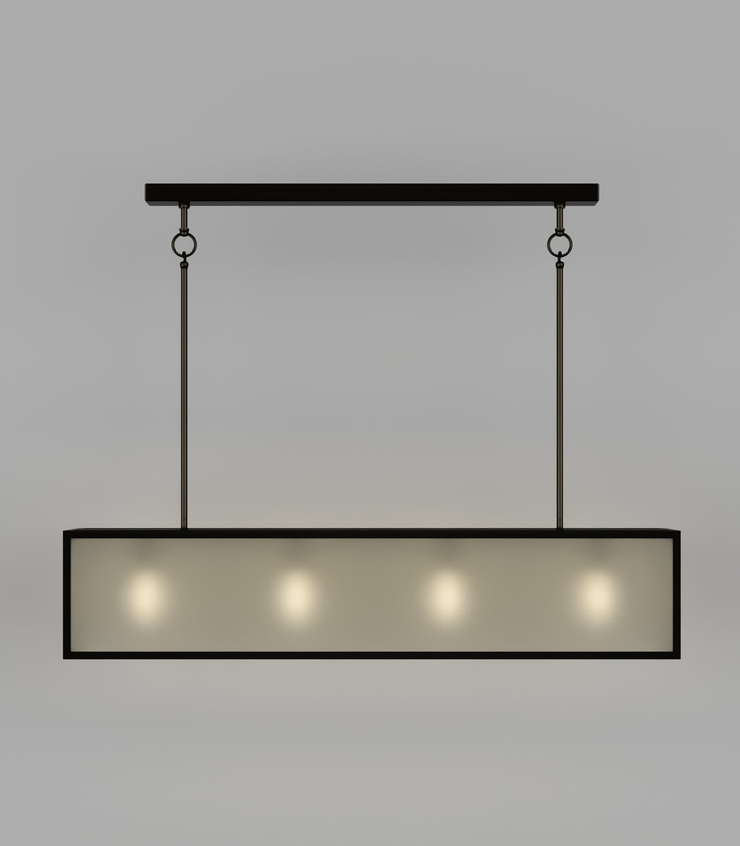 Dover Long 4Lt Lantern - Old Bronze with Frosted Glass