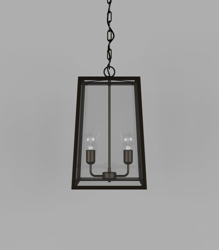 Dover Medium 2Lt Lantern - Old Bronze with Clear Glass