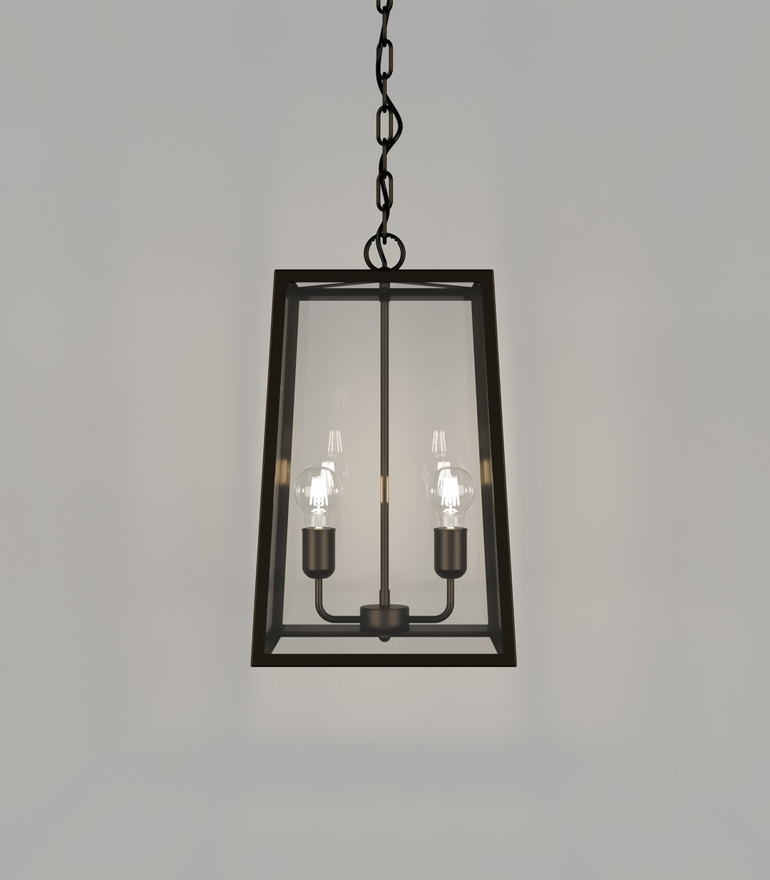 Dover Medium 2Lt Lantern - Old Bronze with Clear Glass