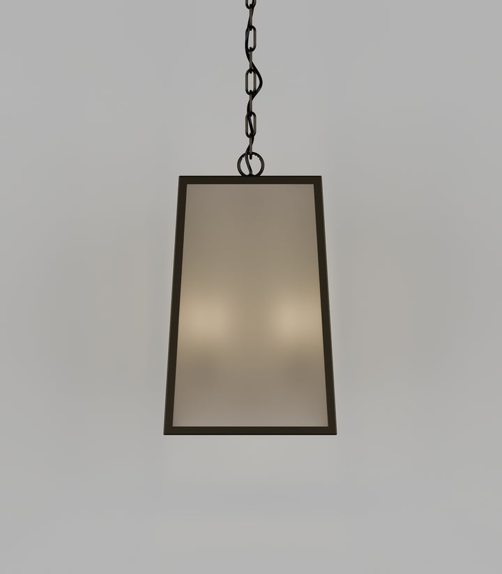 Dover Medium 2Lt Lantern - Old Bronze with Frosted Glass