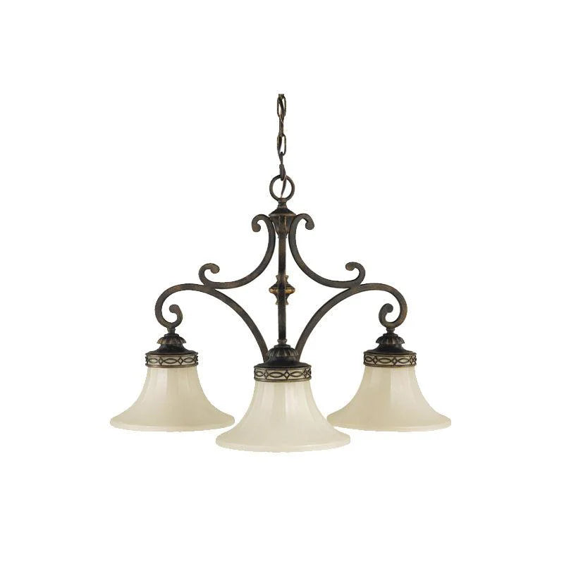Drawing Room 3LT/5LT Chandelier E27 in Walnut
