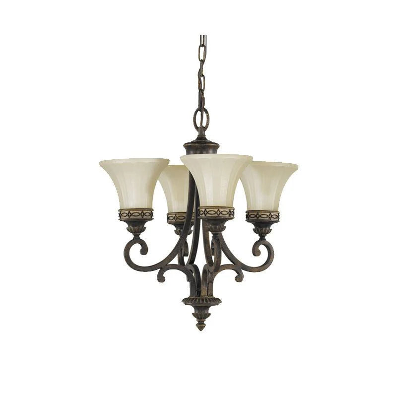 Drawing Room Chandelier E27 in Walnut (4LT/6LT/9LT/18LT)