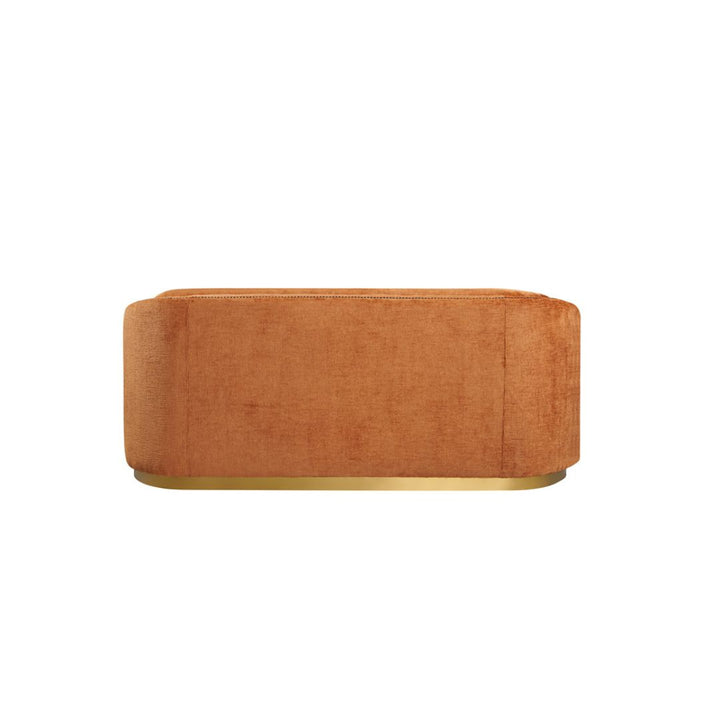 Duomo 2 seater Sofa Rust Chenille upholstery