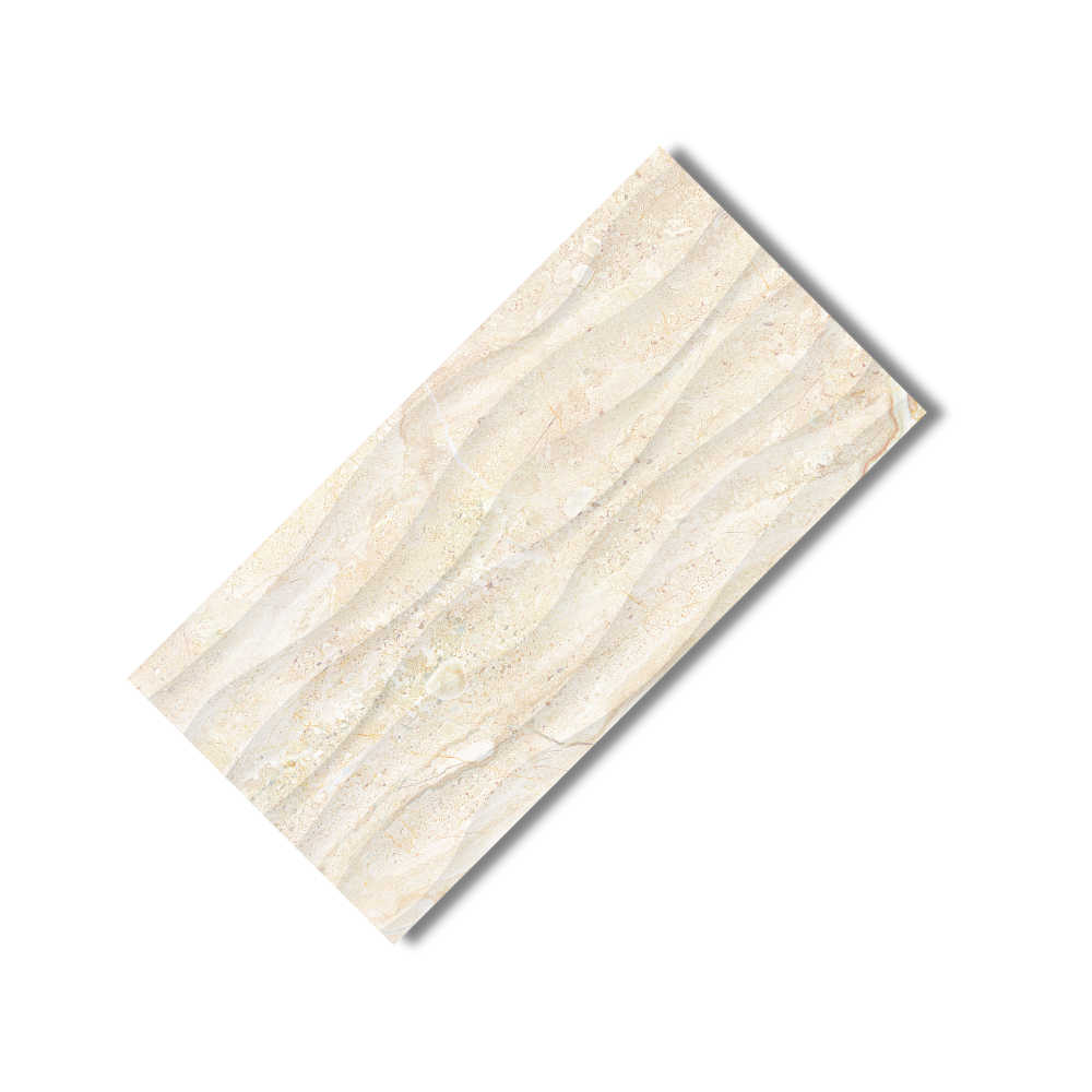 Dyno Beige Décor Glossy Ceramic Tile 300 x 600