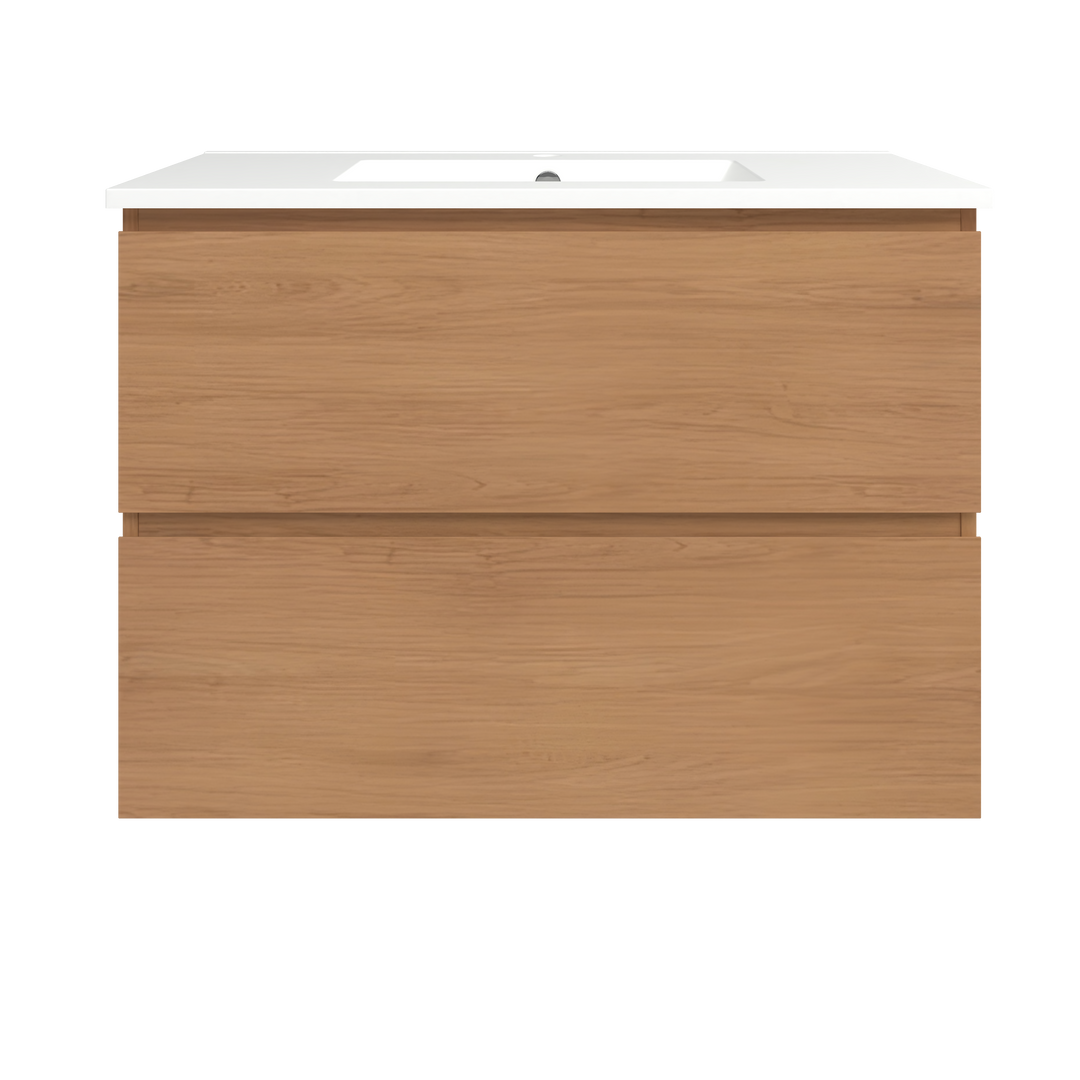 Elemental Plus Vanity Tassie Oak 900mm Centre Bowl Alpha Top Floor Standing