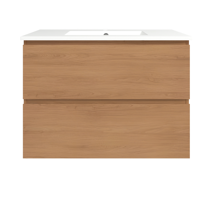 Elemental Plus Vanity Tassie Oak 900mm Centre Bowl Alpha Top Floor Standing