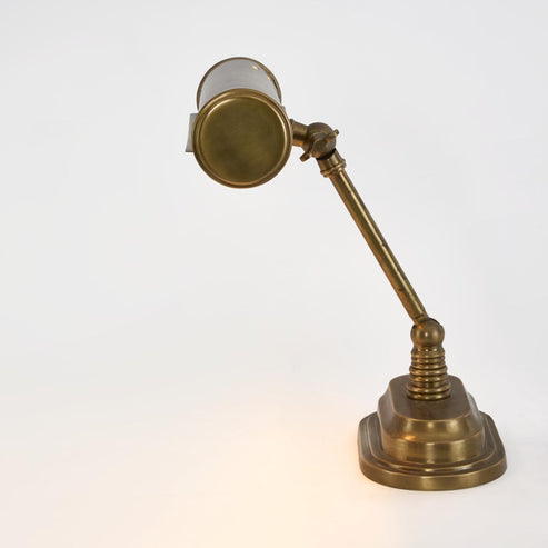 Carlisle Banker's Desk Lamp in Antique Brass or Silver Emac and Lawton Lighting - ELPIM50385AB, ELPIM50385AS