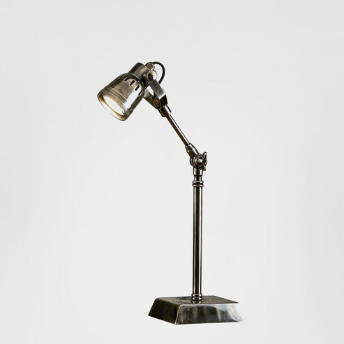 Seattle Desk Lamp in Antique Brass or Silver Emac and Lawton Lighting - ELPIM59841AB, ELPIM59841AS