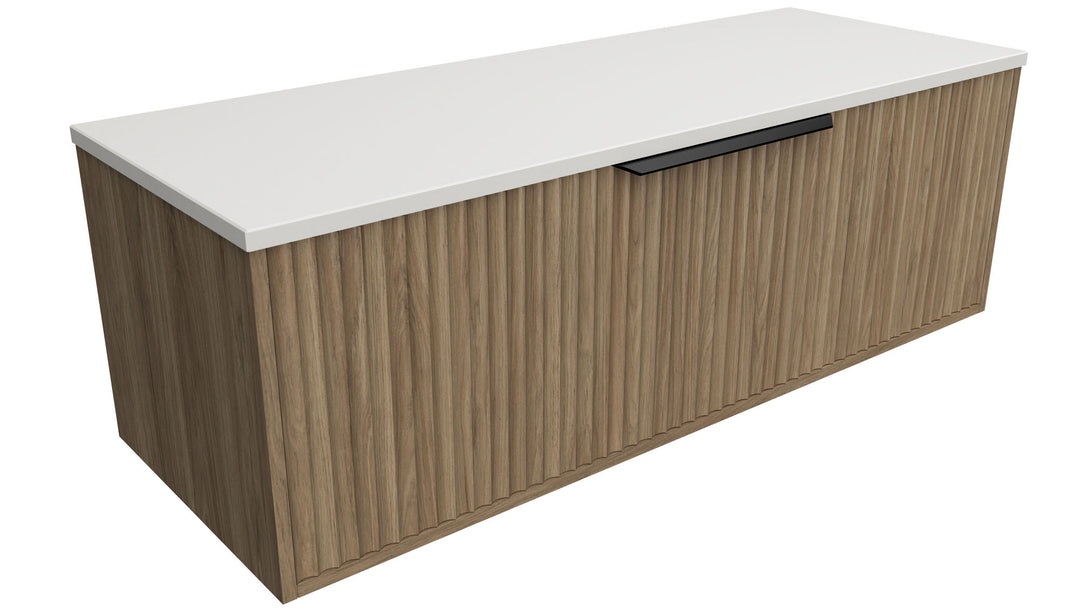Elwood 1200mm Centre WG Basin Silk Surface AC Top Floor-Standing Vanity