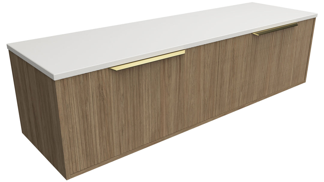 Elwood 1500mm Centre WG Basin Silk Surface AC Top Floor-Standing Vanity