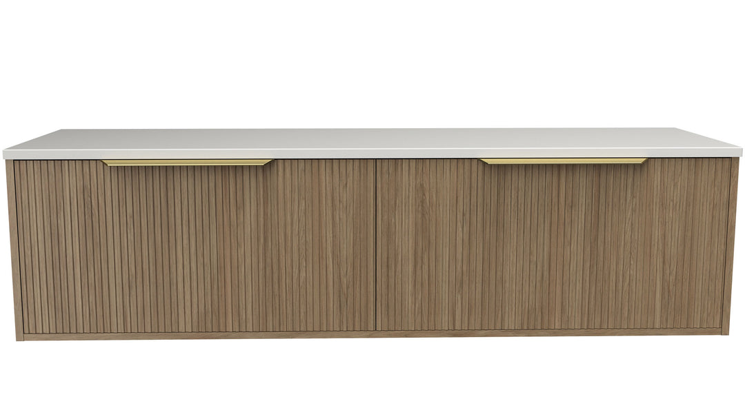 Elwood 1500mm Centre WG Basin Silk Surface AC Top Wall-Hung Vanity