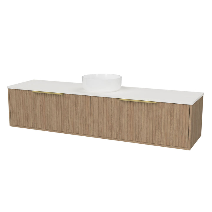 Elwood 1800mm Centre WG Basin Silk Surface AC Top Floor-Standing Vanity