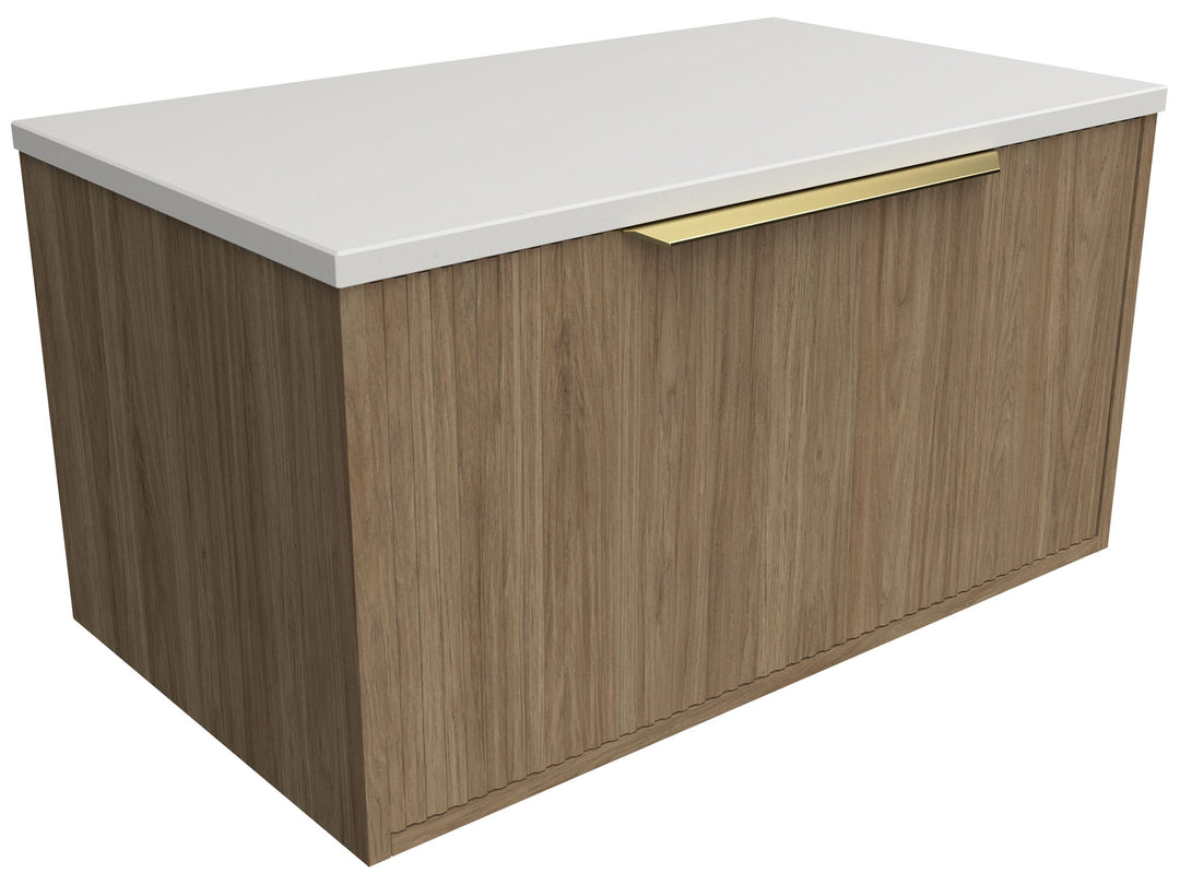 Elwood 750mm Centre WG Basin Silk Surface AC Top Floor-Standing Vanity