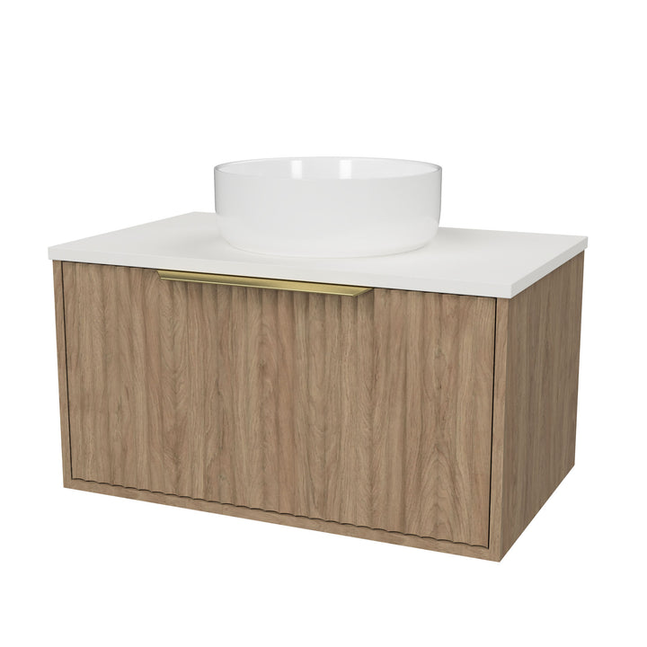 Elwood 750mm Centre WG Basin Silk Surface AC Top Wall-Hung Vanity