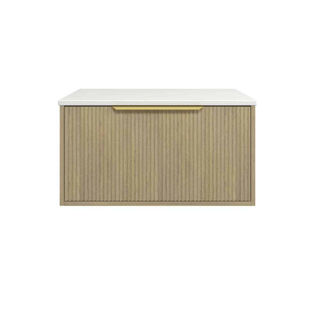 Elwood 750mm Centre WG Basin Silk Surface AC Top Wall-Hung Vanity