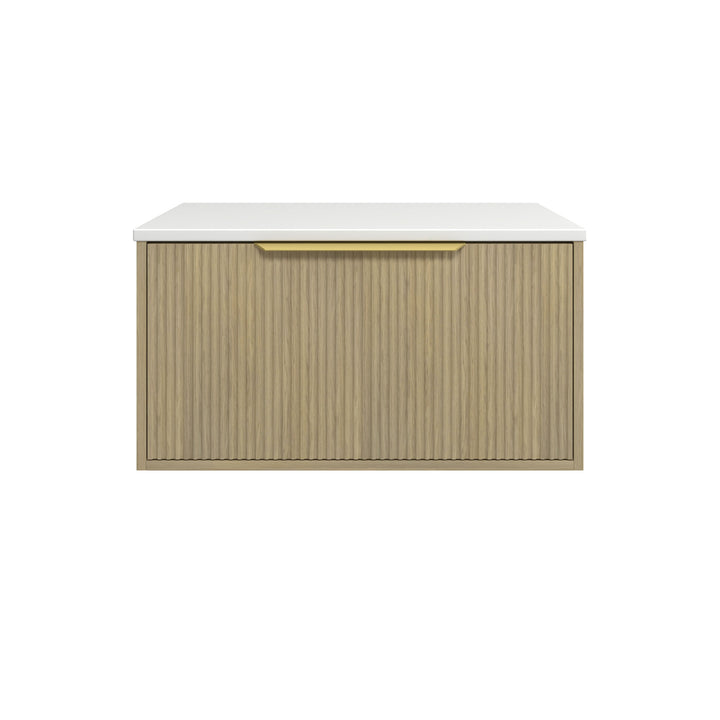 Elwood 750mm Centre WG Basin Silk Surface AC Top Wall-Hung Vanity
