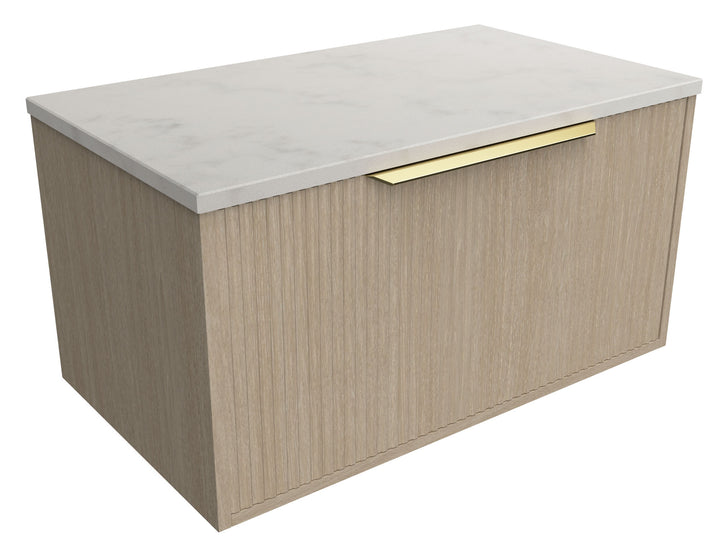 Elwood 750mm Centre WG Basin Silk Surface AC Top Wall-Hung Vanity
