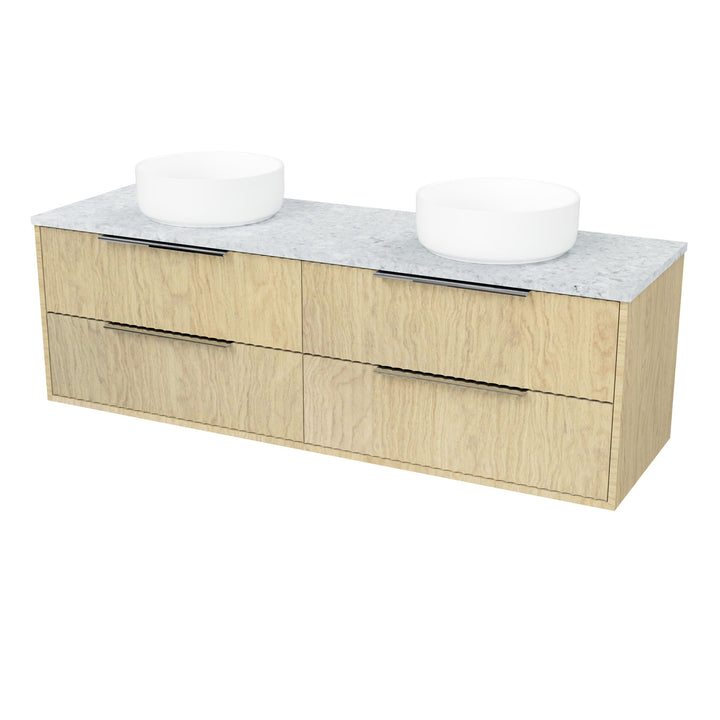 Emmett 1500mm Double Bowl Wall-Hung Cabinet