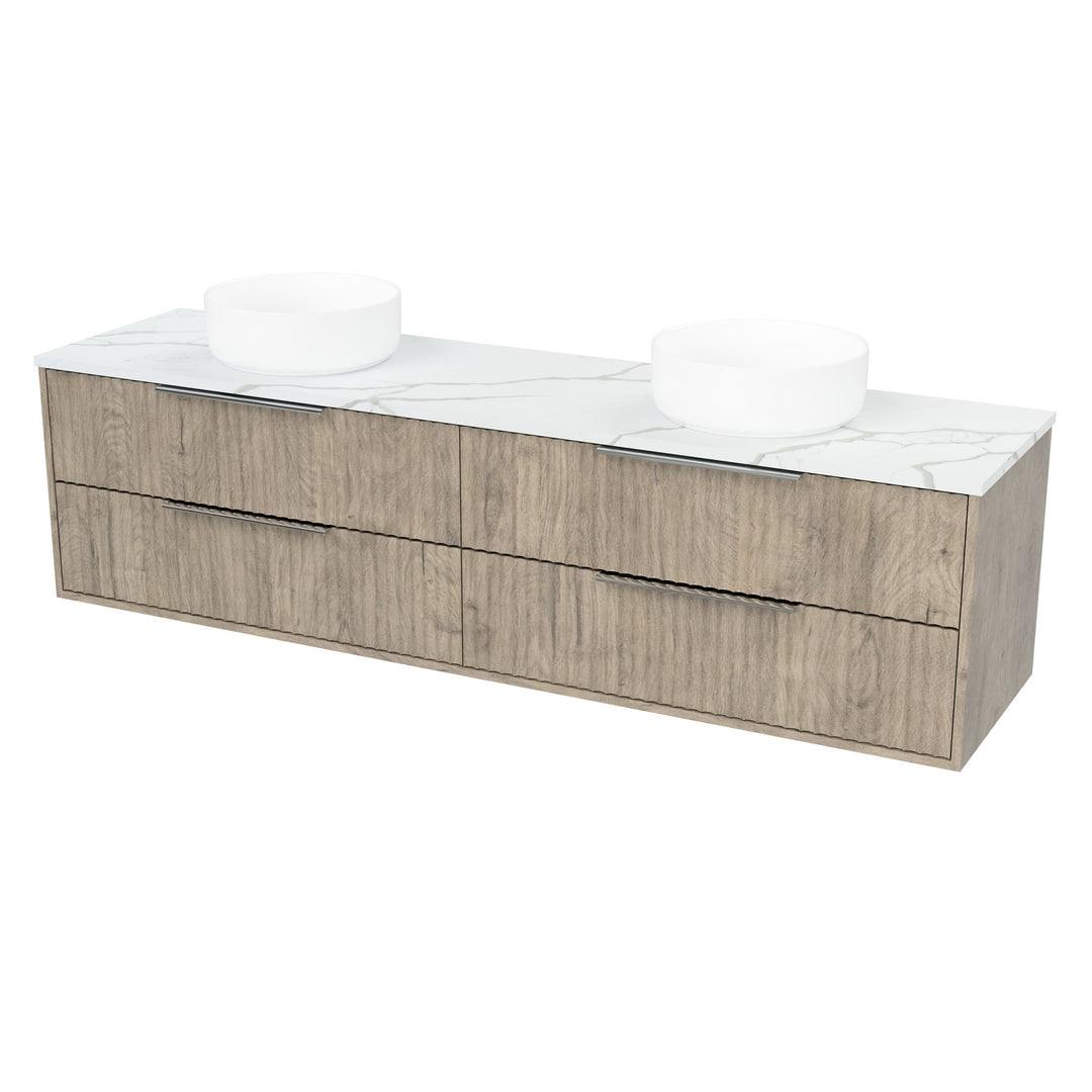 Emmett 1800mm Double Bowl Wall-Hung Cabinet