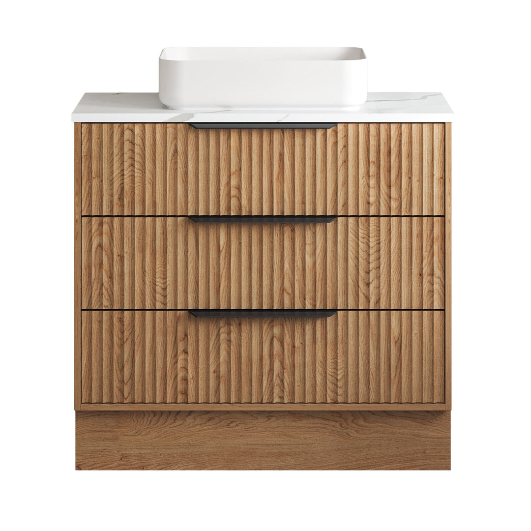 Emmett 900mm Centre WG Basin Silk Surface AC Top Wall-Hung Vanity