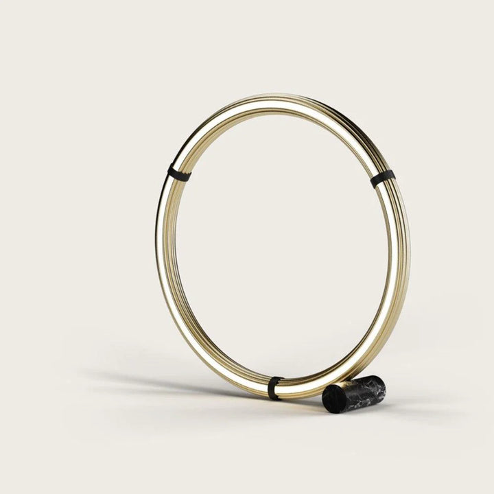 Elli LED Floor Lamp – Aged Gold/Black or Matt Black/Black