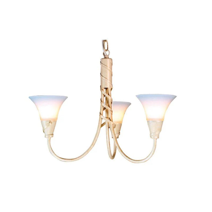 Emily 3Lt/5Lt Chandelier – Copper Patina & Ivory/Gold