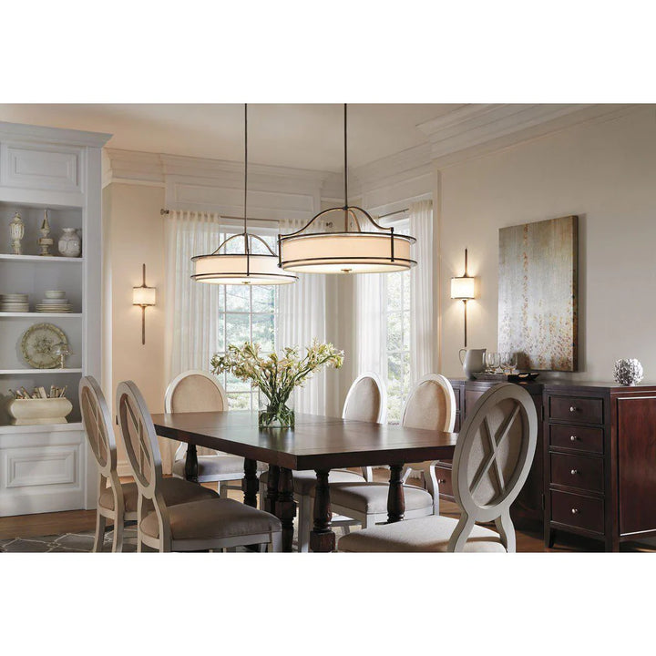 Emory 4lt Chandelier/Semi Flush in Classic Pewter and Old Bronze
