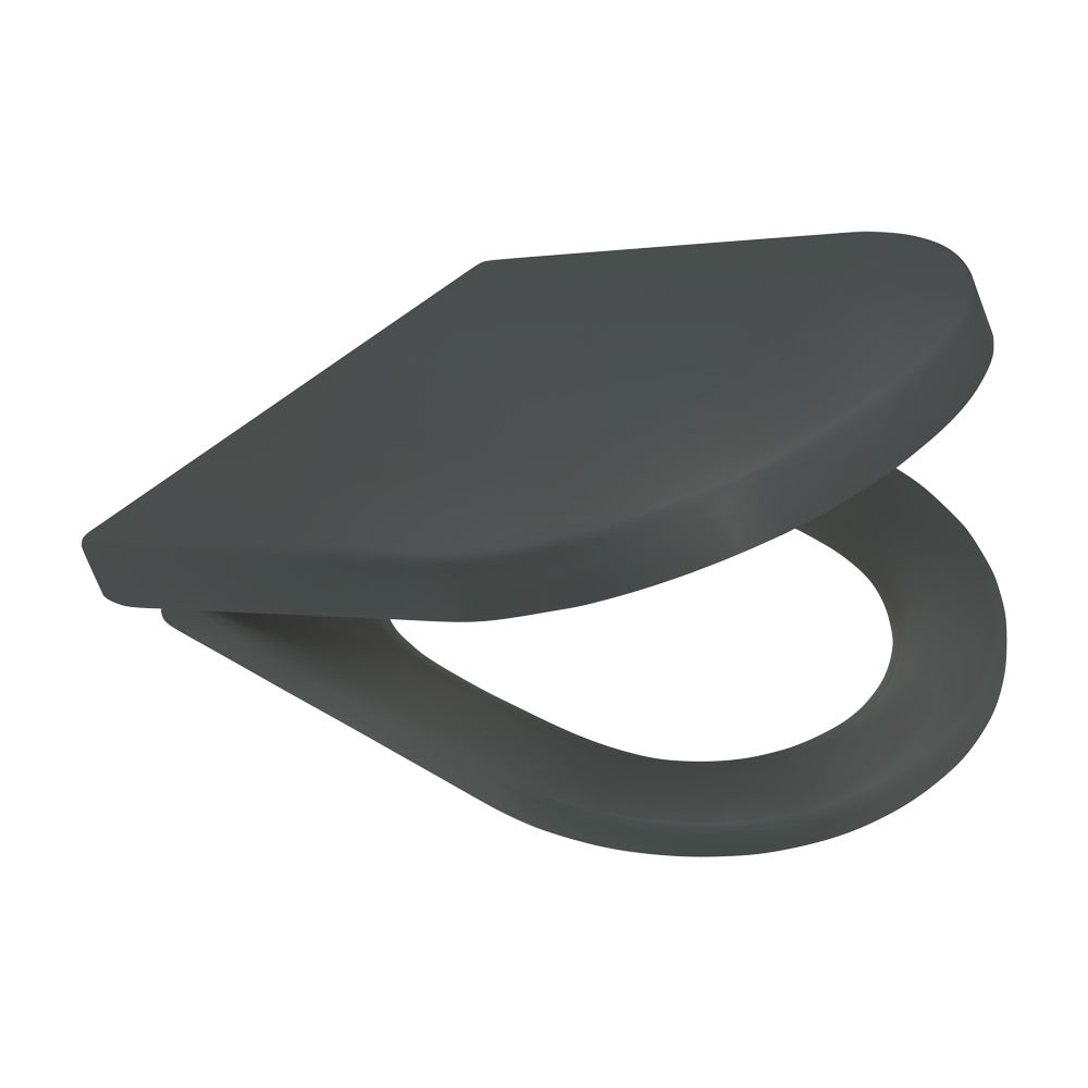 Empire Toilet Seat Gloss Grey – Designer Toilet Seat with Soft Close – Pilbara Bathroom Warehouse Perth and regional Western Australia