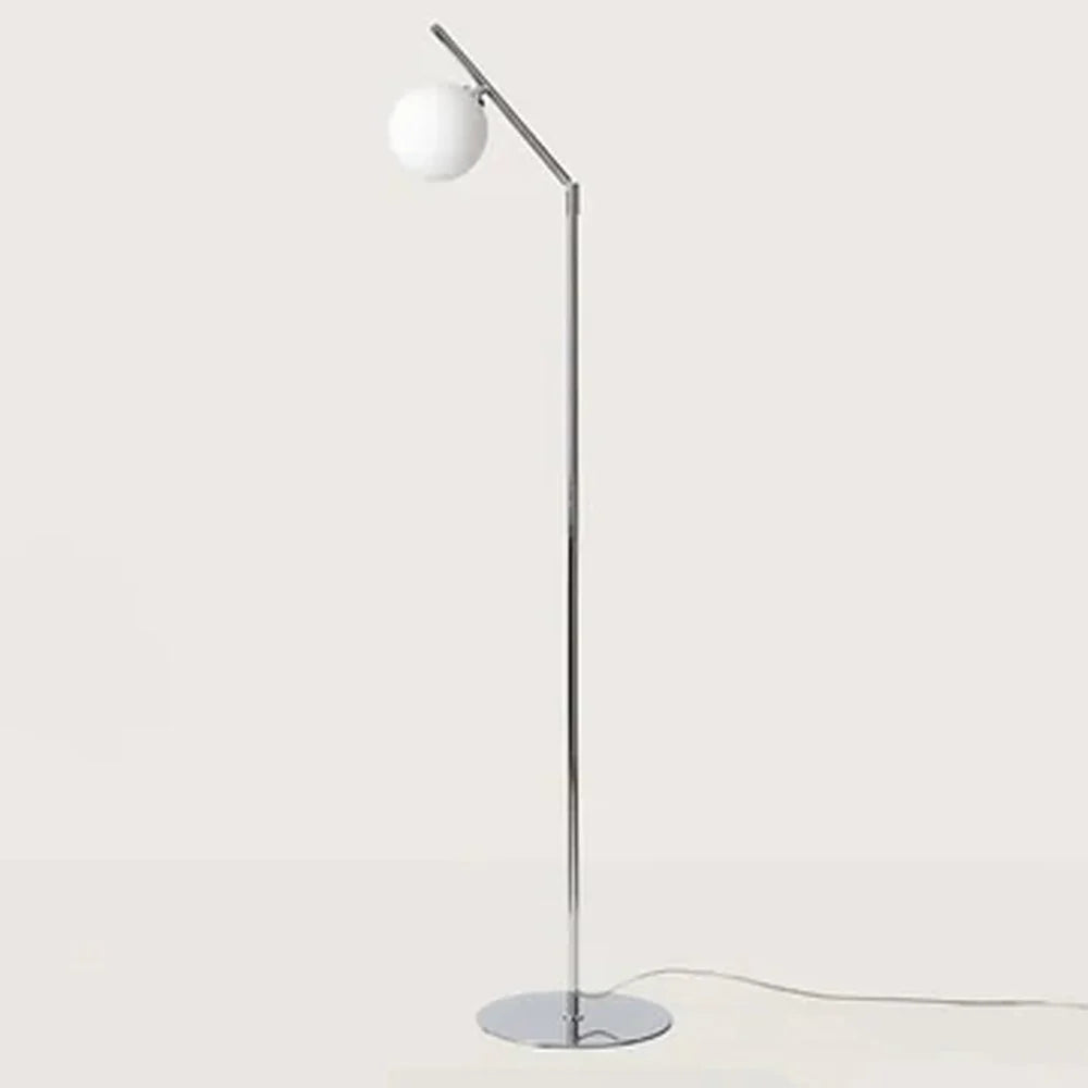 Endo LED Floor Lamp - Chrome/Opal or Matt Brass/Opal