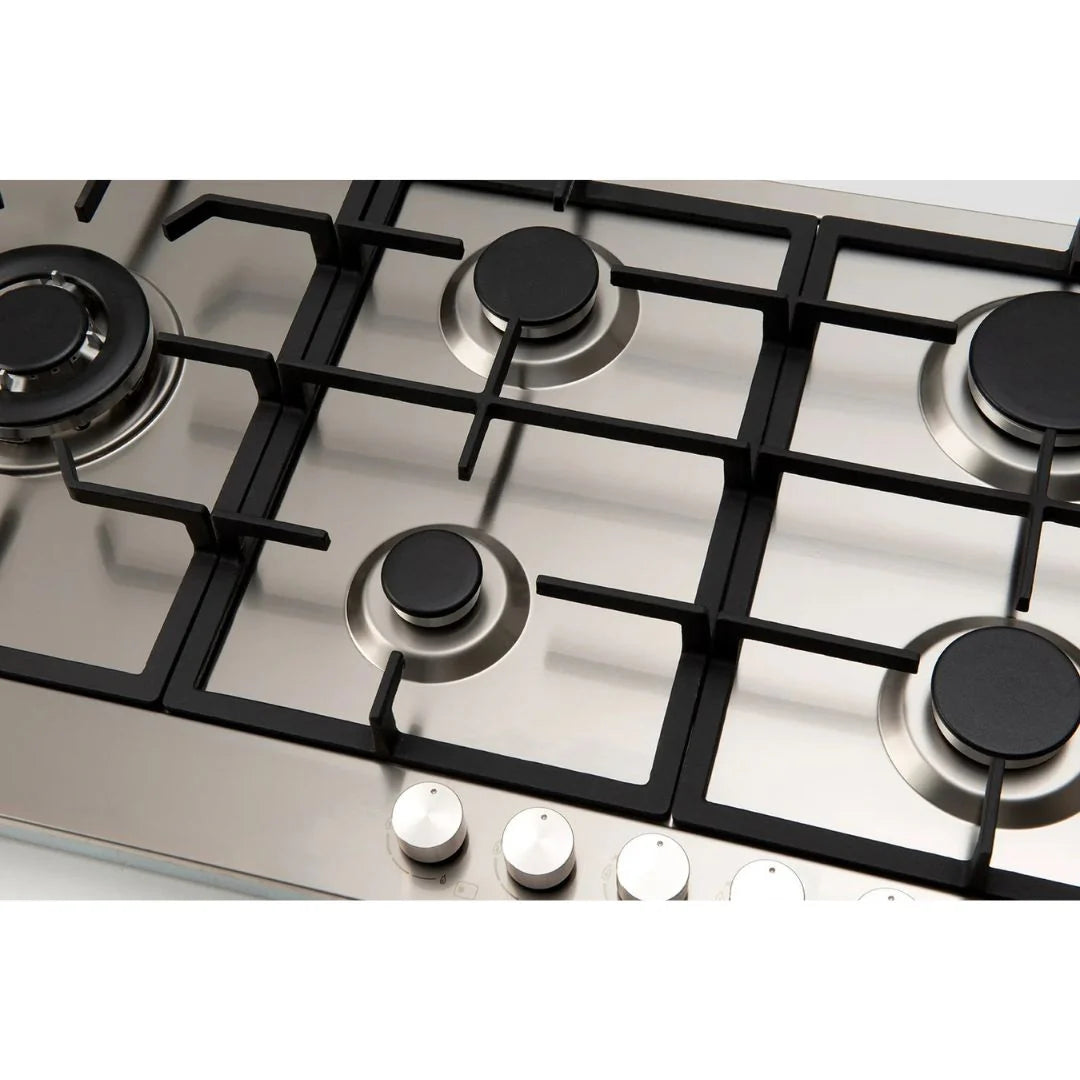 90cm Gas Slim Line Cooktop with Wok Burner
