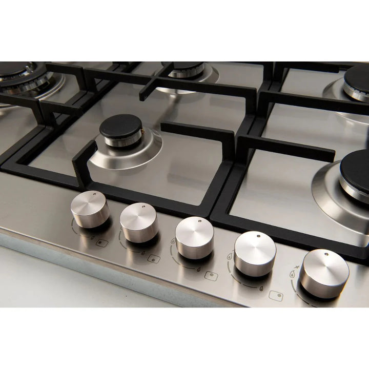 90cm Gas Slim Line Cooktop with Wok Burner