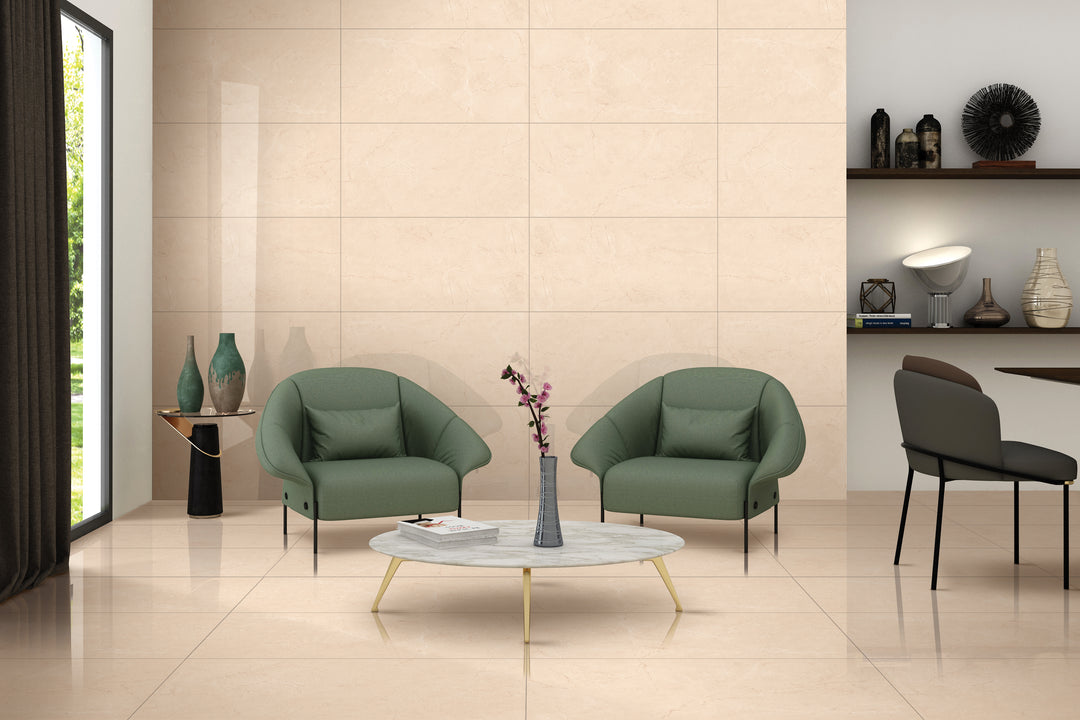 Euro Beige Gloss Tile 600x1200