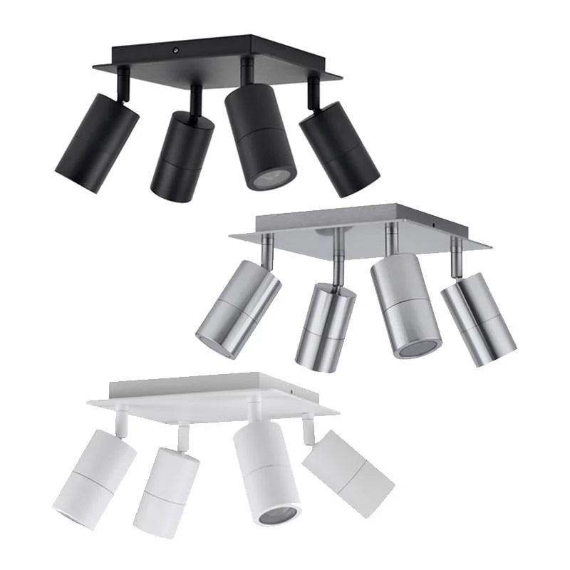 Exterior Adjustable Wall Light 4Lt Bar Square
