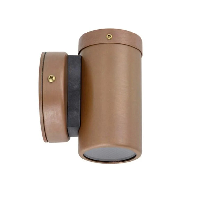 Exterior Fixed Wall Pillar Light - Aged Copper