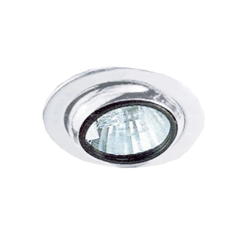 Eyeball Tiltable Cabinet Light - 20W G4 in White/Satin Chrome/Brass